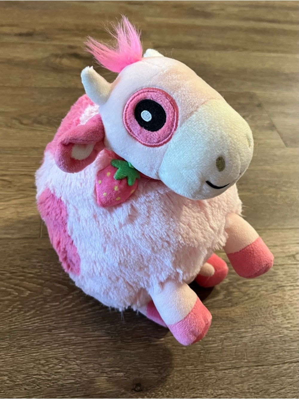 NEW Pink Strawberry Cow Plush